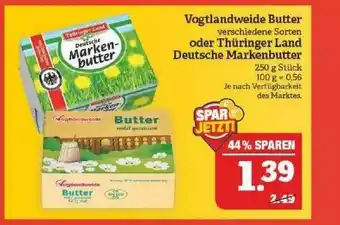 Marktkauf Vogtlandweide Butter Oder Thüringer Land Deutsche Markenbutter Angebot