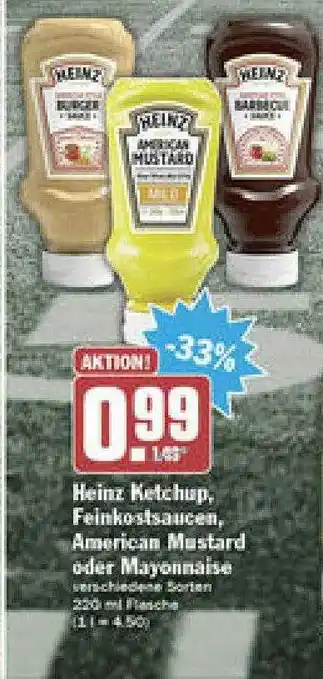 Hit Heinz Ketchup Feinkostsaucen American Mustard Oder Mayonnaise Angebot