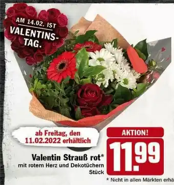 Hit Valentin Strauß Rot Angebot