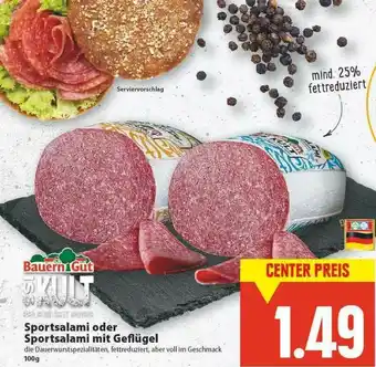 E-Center Sportsalami Oder Sportsalami Mit Geflügel Angebot