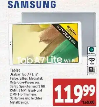 Marktkauf Samsung Tablet Galaxy Tab A7 Lite Angebot