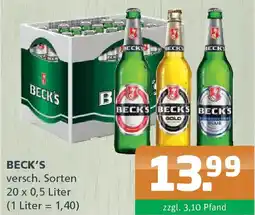 Getränke A-Z Beck's Angebot