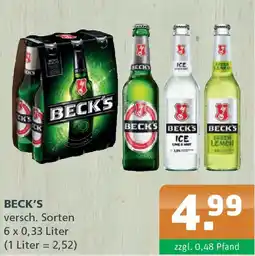 Getränke A-Z Beck's Angebot
