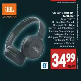 Marktkauf Jbl On-ear-bluetooth-kopfhörer Tune 570bt Angebot