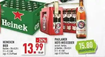 Marktkauf Heineken Bier Oder Paulaner Hefe-weissbier Angebot