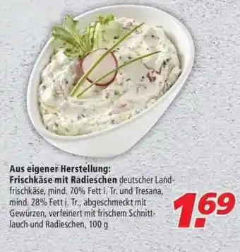 Marktkauf Aus Eigener Herstellung: Frischkäse Mit Radieschen Angebot