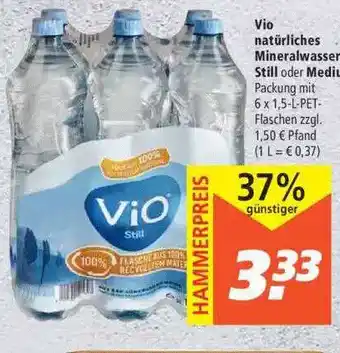 Marktkauf Vio Natürliches Mineralwasser Still Angebot