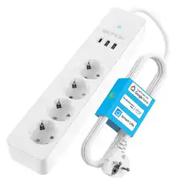 Netto Marken-Discount Echos smarte WLAN Steckdosenleiste Mehrfachsteckdose m. USB 2.0 Meter Angebot