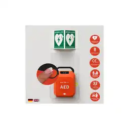 Netto Marken-Discount HeartSave YA mit LED-Grafik, Acrylwandhalterung & Winkelschild, DE/EN Angebot