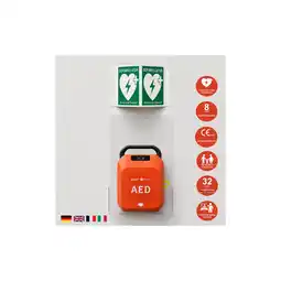 Netto Marken-Discount HeartSave Y mit LED-Grafik, Acrylwandhalterung & Winkelschild, DE/EN/FR/IT Angebot