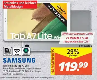 Marktkauf Samsung Tablet Galaxy Tab A7 Lite Angebot