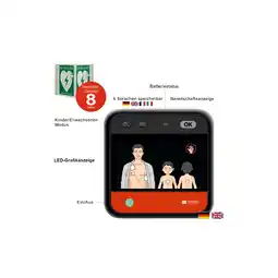 Netto Marken-Discount myPAD-A AED LED-Grafik, klimatisierter Metallwandkasten & Winkelschild, DE/EN Angebot