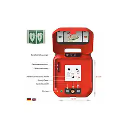 Netto Marken-Discount HeartSave Y mit LED-Grafik, Acrylwandhalterung & Winkelschild, DE/EN Angebot