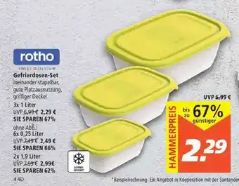 Marktkauf Rotho Gefrierdosen-set Angebot