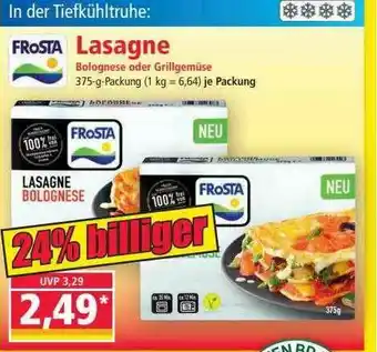 Norma Frosta Lasagne Angebot