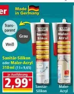 Norma Kraft Werkzeuge Sanitär-silikon Oder Maler-acryl Angebot