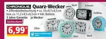 Norma Chronique Quarz-wecker Angebot