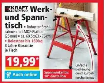 Norma Kraft Werkzeuge Werk- Und Spanntisch Angebot