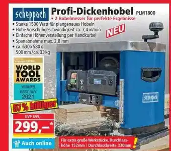 Norma Scheppach Profi-dickenhobel Angebot