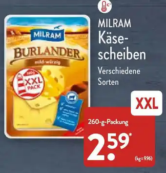 Aldi Nord Milram Käsescheiben 260g Angebot