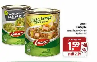 Wasgau Erasco Eintöpfe Angebot