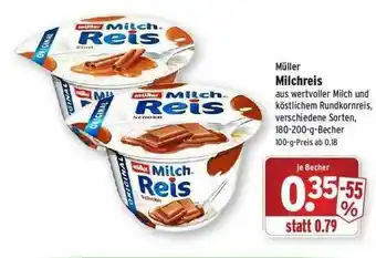 Wasgau Müller Milchreis Angebot