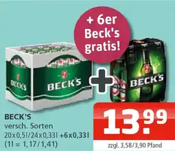 Getränke Oase Beck's Angebot
