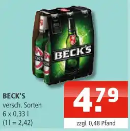 Getränke Oase Beck's Angebot
