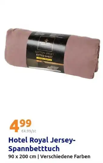 Action Hotel Royal Jersey-Spannbetttuch Angebot
