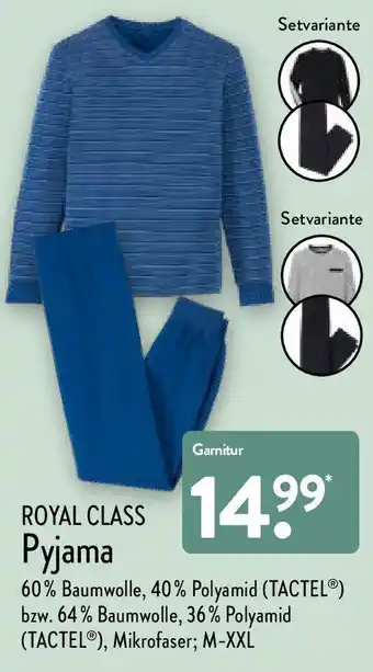 Aldi Nord Royal Class Pyjama Angebot