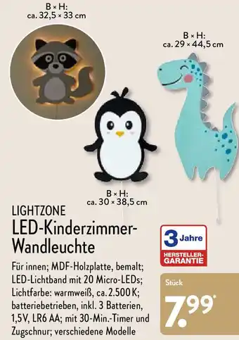 Aldi Nord Lightzone LED Kinderzimmer Wandleuchte Angebot