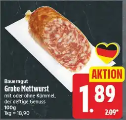 Elli Markt Bauerngut Grobe Mettwurst Angebot