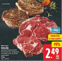Elli Markt Bauerngut Entrecôte Angebot