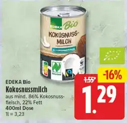 Elli Markt EDEKA Bio Kokosnussmilch Angebot