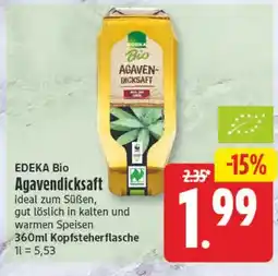 Elli Markt EDEKA Bio Agavendicksaft Angebot