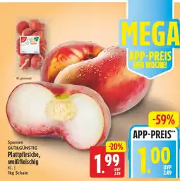 Elli Markt Plattpfirsiche, weißfleischig Angebot
