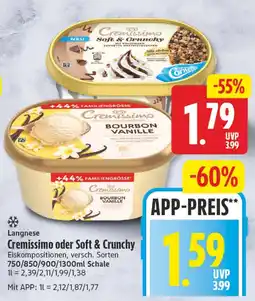 Elli Markt Langnese Cremissimo oder Soft & Crunchy Angebot
