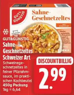 Elli Markt GUT&GÜNSTIG Sahne-Geschnetzeltes Schweizer Art Angebot