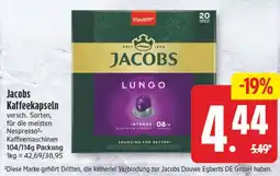 Elli Markt Jacobs Kaffee kapseln Lungo Angebot