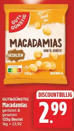 Elli Markt GUT&GÜNSTIG Macadamias Angebot