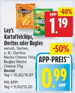 Elli Markt Lay's Kartoffelchips, Doritos oder Bugles Angebot