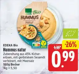 Elli Markt EDEKA Bio Hummus natur Angebot
