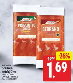 Elli Markt Abraham Schinkenspezialitäten Angebot