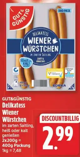 Elli Markt Delikatess Wiener Würstchen Angebot