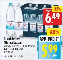 Elli Markt Gerolsteiner Mineralwasser Angebot