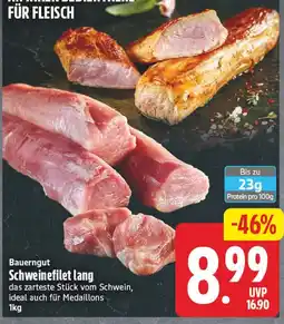 Elli Markt Bauerngut Schweinefilet lang Angebot