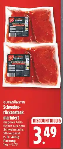 Elli Markt BBQ'S BEST Schweine-rückensteak mariniert Angebot