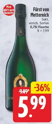 Elli Markt Fürst von Metternich Sekt Angebot