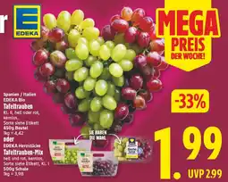 Elli Markt EDEKA Bio Tafeltrauben Angebot
