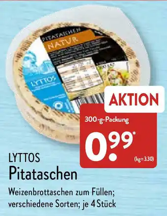 Aldi Nord Lyttos Pitataschen 300g Angebot